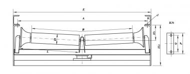 摩擦下調(diào)心托輥組 DTII型